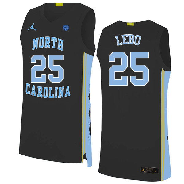Men #25 Creighton Lebo North Carolina Tar Heels College Basketball Jerseys Sale-Black - Click Image to Close